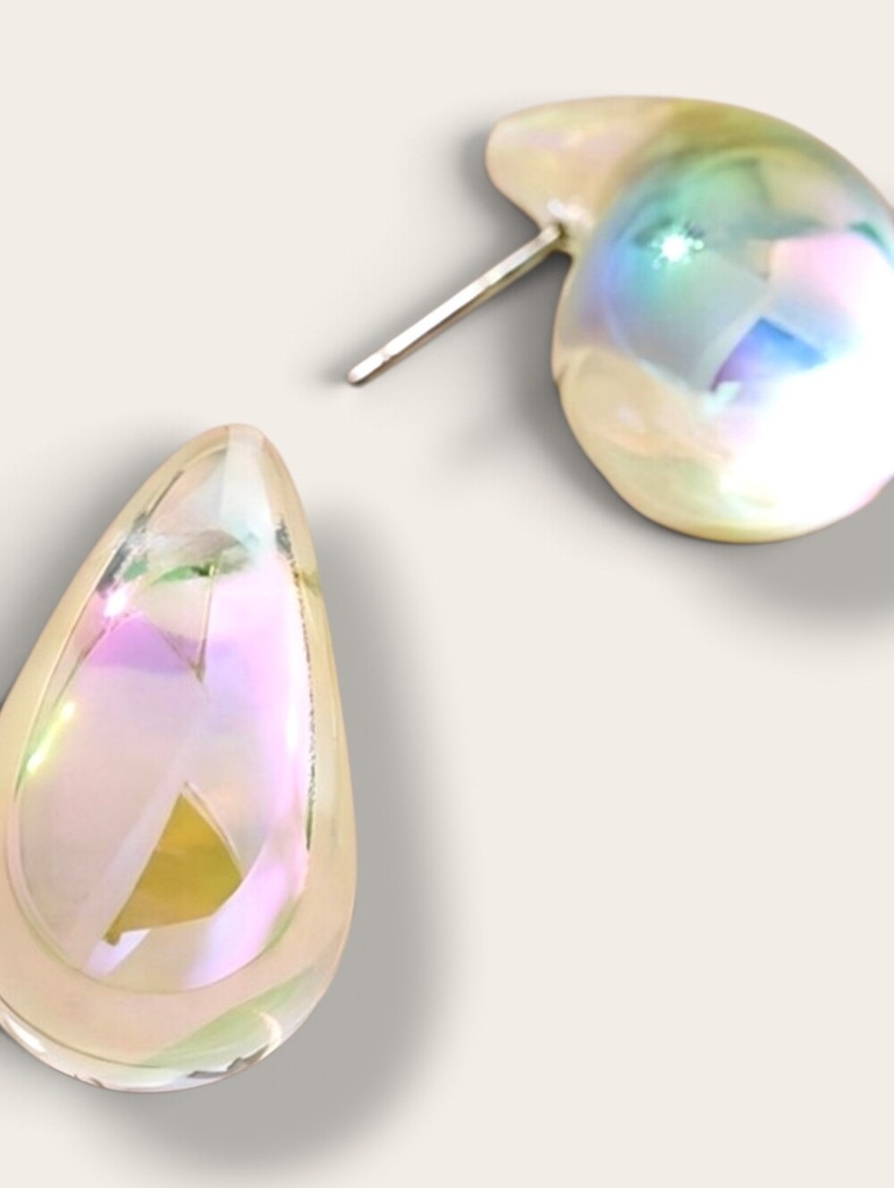 Petite petra earrings; aurora borealis; nwot